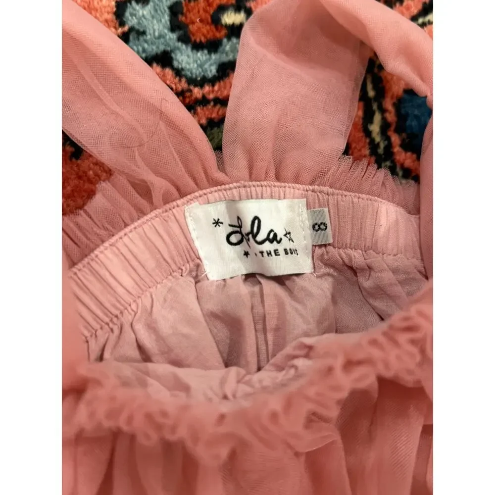 Lola and the Boys Summer Spring Easter Girls Dress 7 8 Tulle Party Birthday - Picture 4 of 8